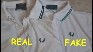 Real vs Fake Fred Perry shirt. How to spot fake polo shirt Fred Perry