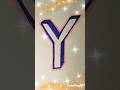 3D hand written font Y #foryou#shorts#ytshorts#viral#trending#english#englishcalligraphy#lettering