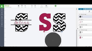 Patterned & split images/letters using Slice & Weld - Cricut Design Space