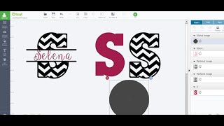 Patterned & split images/letters using Slice & Weld - Cricut Design Space