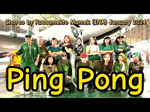 PING PONG | Line Dance | Choreo by ROOSAMEKTO MAMEK (INA) | Class Outing Jogja | 4 January 2024