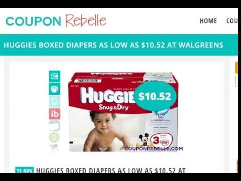 Couponing at Walgreens – Huge Huggies Boxed Diaper Deal Step by Step Tutorial