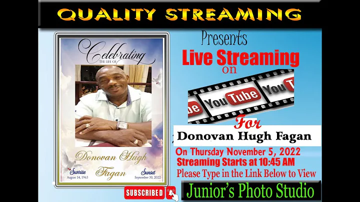 Thanksgiving Service for Donovan Hugh Fagan Part 1