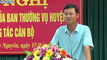 Công bố quyết định của Ban thường vụ Huyện ủy về công tác cán bộ tại Trung tâm chính trị Huyện
