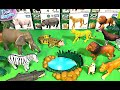 Wild animals collection from takara tomy  elephant zebra lion crocodile tiger okapi