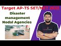 Disaster Management Nodal Agencies : NET/SET Paper-1 : Target AP-TS SET/NET 2022