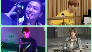 Day6 members with Drum