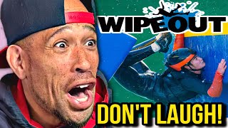 TRY NOT to LAUGH!! Wipe Out REACTION! lol