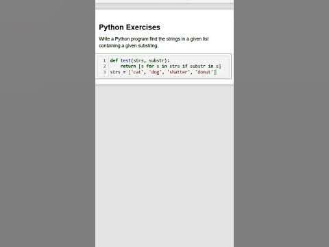 Python Exercises with Solution | Learning | python programming | Python ...