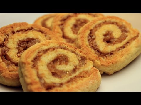 Recipe for Roll Cookies with Apple, Cinnamon and Walnut