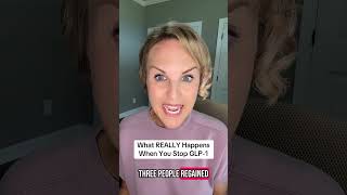 GLP-1 After Effects: What to Expect When You Stop The Medication #Shorts