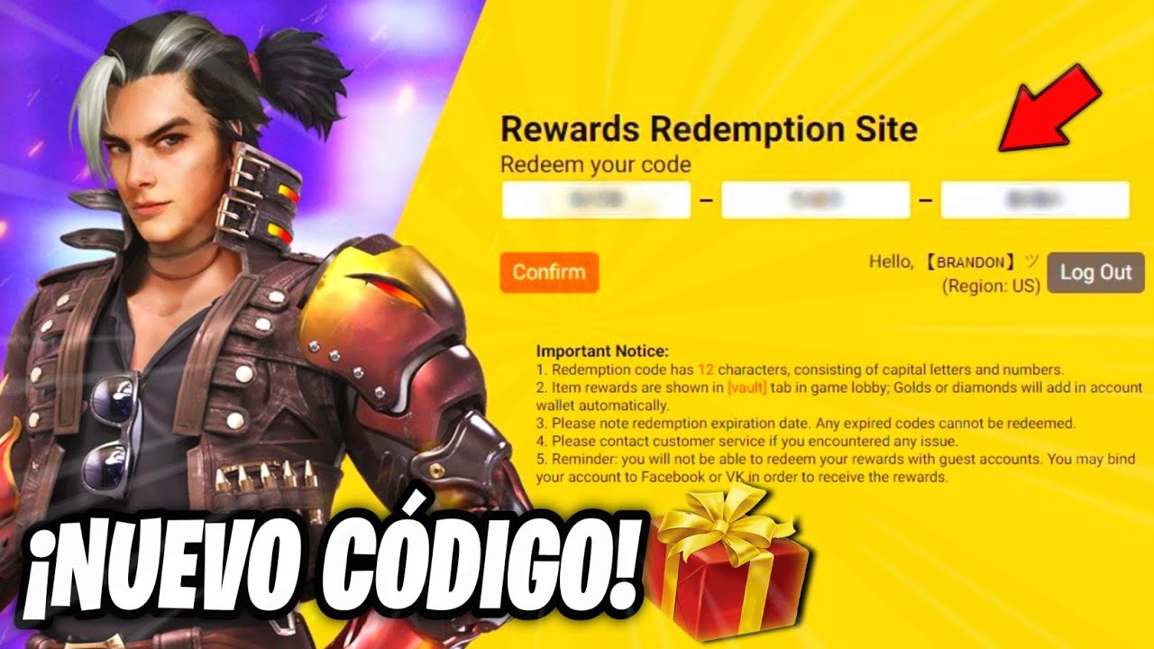 Free Fire Reward: Qué son y cómo canjear los códigos