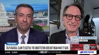 Andrew Weissmann says Trump's birthright citizenship argument is nonsense