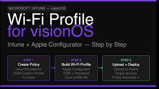 How to Create a Wi-Fi Configuration Profile for visionOS Devices in Microsoft Intune