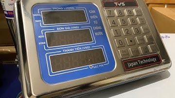 Hướng dẫn hiệu chỉnh đầu cân điện tử chống nước TVS - CÂN HOÀNG MINH PHÁT - 086.831.8787