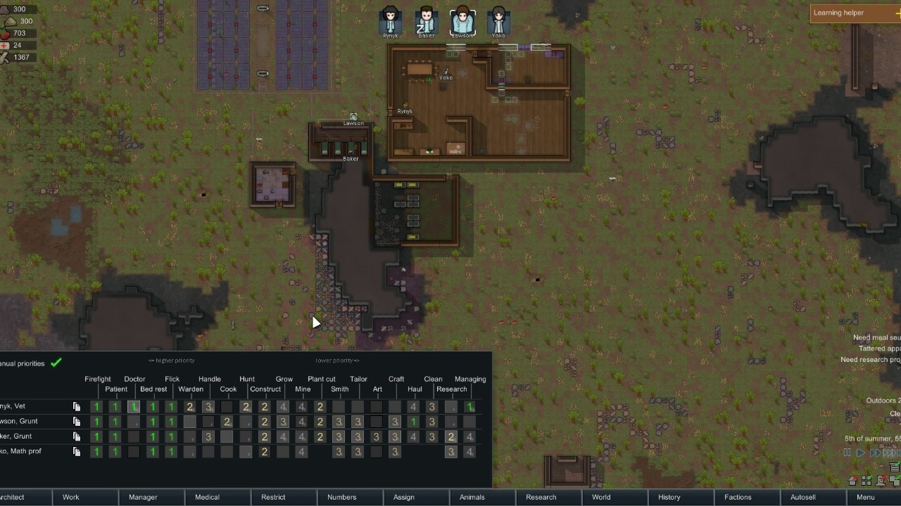 Let's Learn Rimworld ep 3 building the basics