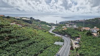 Madeira - Driving from Camera de Lobos to Funchal city; 4th March 2023