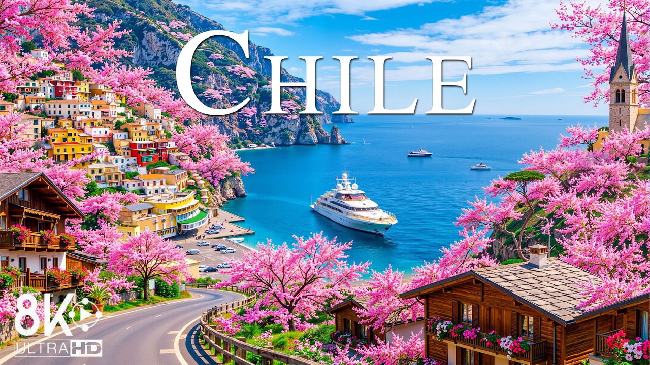 Chile 8K | Scenic Spring Landscapes – Villages, Cliffs & Ocean Serenity ...
