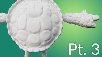CGC Classic: Creating a Cartoon Turtle Pt. 3 - Adding Detail (Blender 2.6)