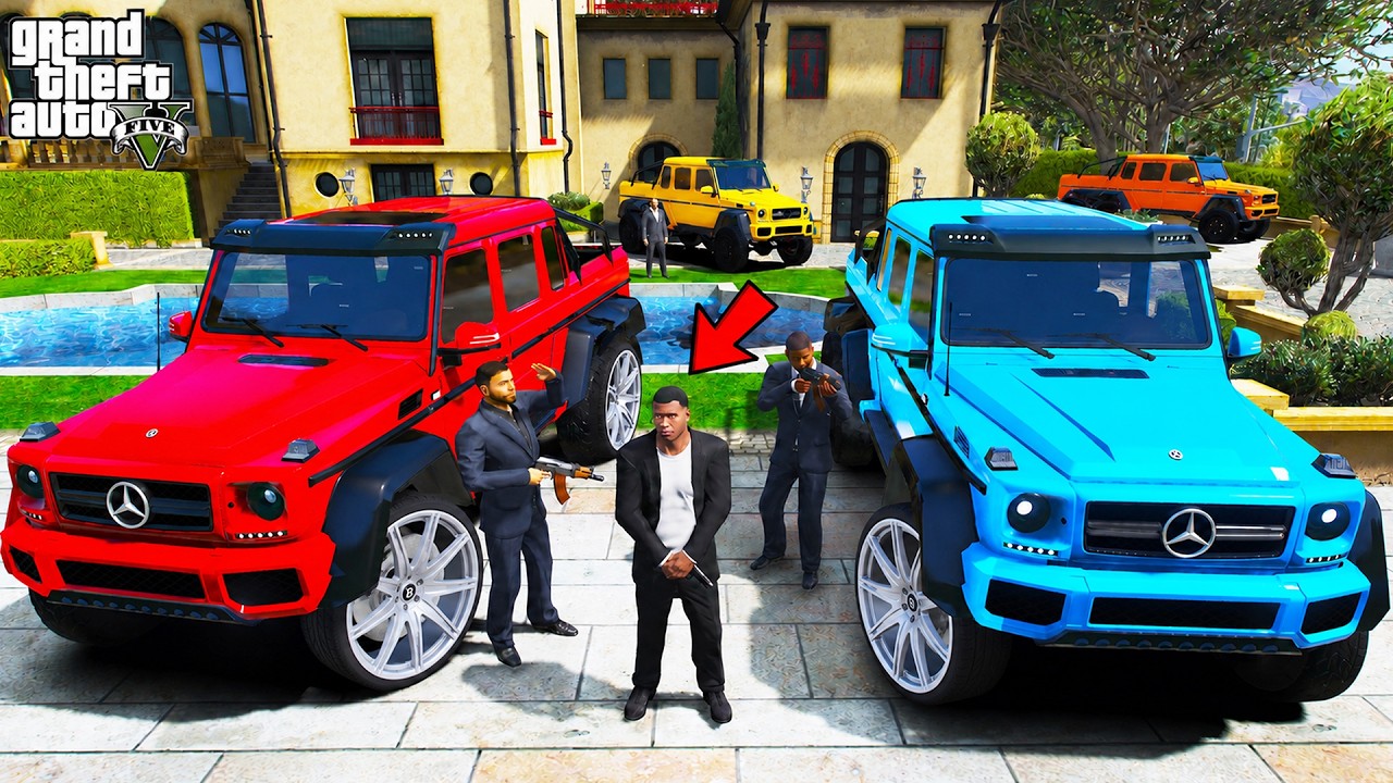 Franklin Becomes a Billionaire's Bodyguard in GTA 5 | SHINCHAN and CHOP