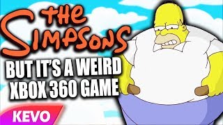 The Simpsons but it's a weird Xbox 360 game