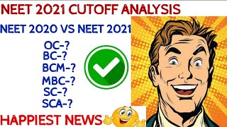 HAPPIEST NEWS/NEET 2021 CUTOFF DECREASED/NEET 2021 CUTOFF ANALYSIS/#neet2021 #neet #neetexam