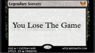 Commander Deck Designed NOT To Play Magic