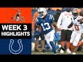 Browns vs. Colts | NFL Week 3 Game Highlights