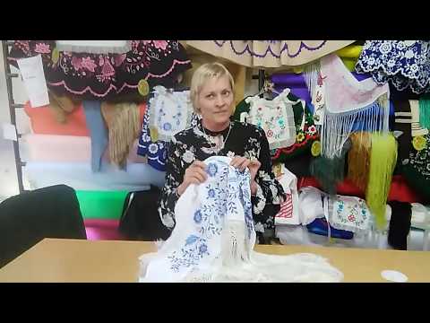 Cómo lavar una pañoleta o mánton Justa Trajes Regionales