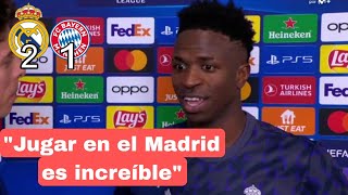 Reaccion de Vinicius jr Real Madrid 2-1 Bayern Munich Goles de Joselu