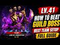 How to Beat Guild Boss Lv41 Full Guide Best Team Setup How to Beat Guild Boss Lv41 Full Guide Best Team Setup