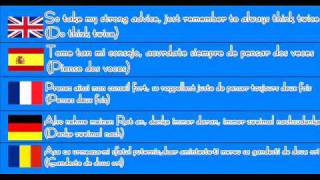 Michael Jackson Billie Jean lyrics in 5 languages! English, Spanish, French,German,Romanian