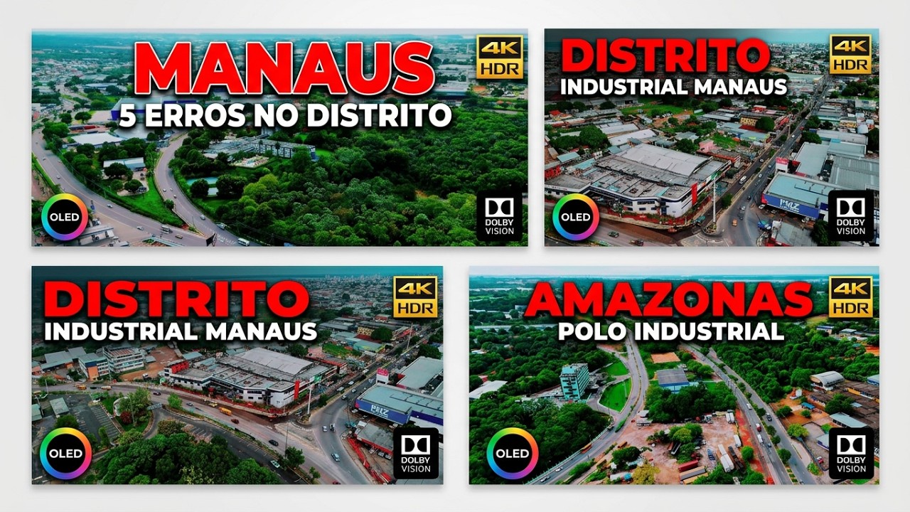Distrito Industrial I Bairro em Manaus, Amazonas visto de cima 2024 ...
