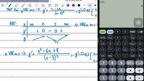 Định m để hàm số đạt cực trị tại x0
