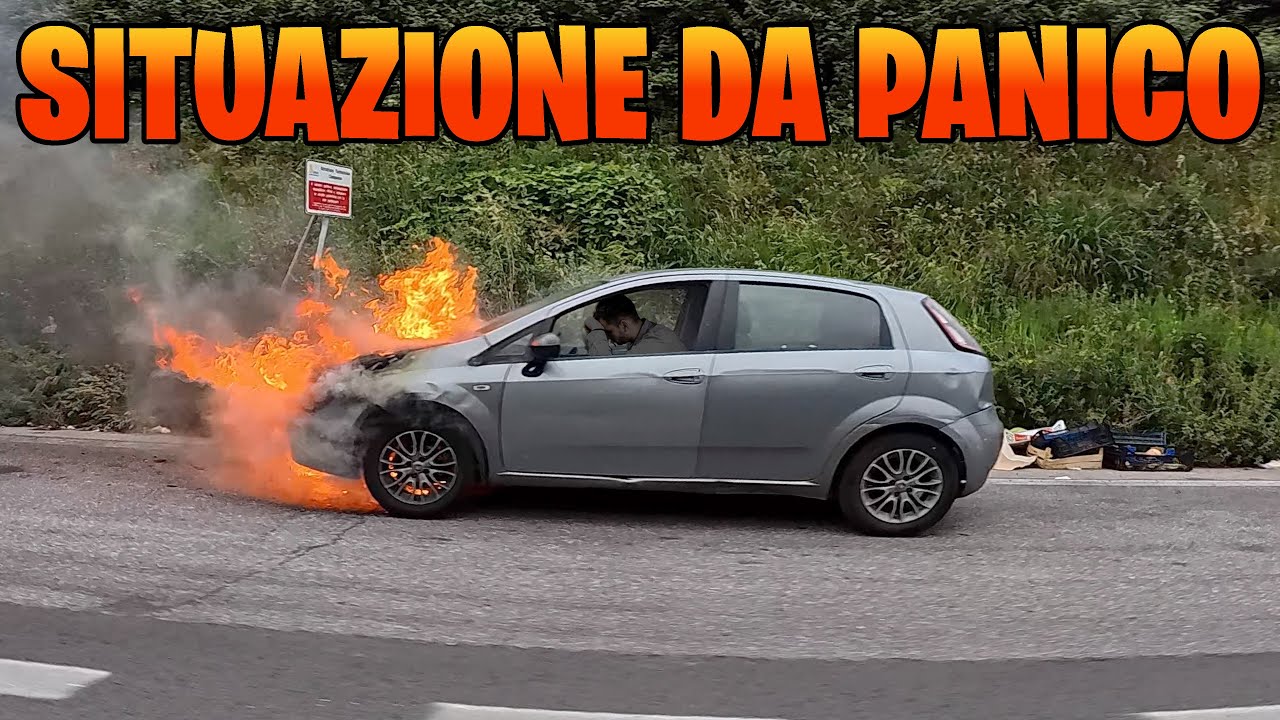 COSA VUOL DIRE GUIDARE A NAPOLI CON UNA YAMAHA R1M UNA MACCHINA PRENDE FUOCO IN TANGENZIALE EP 67