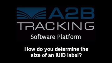 How do you determine the size of an IUID label?