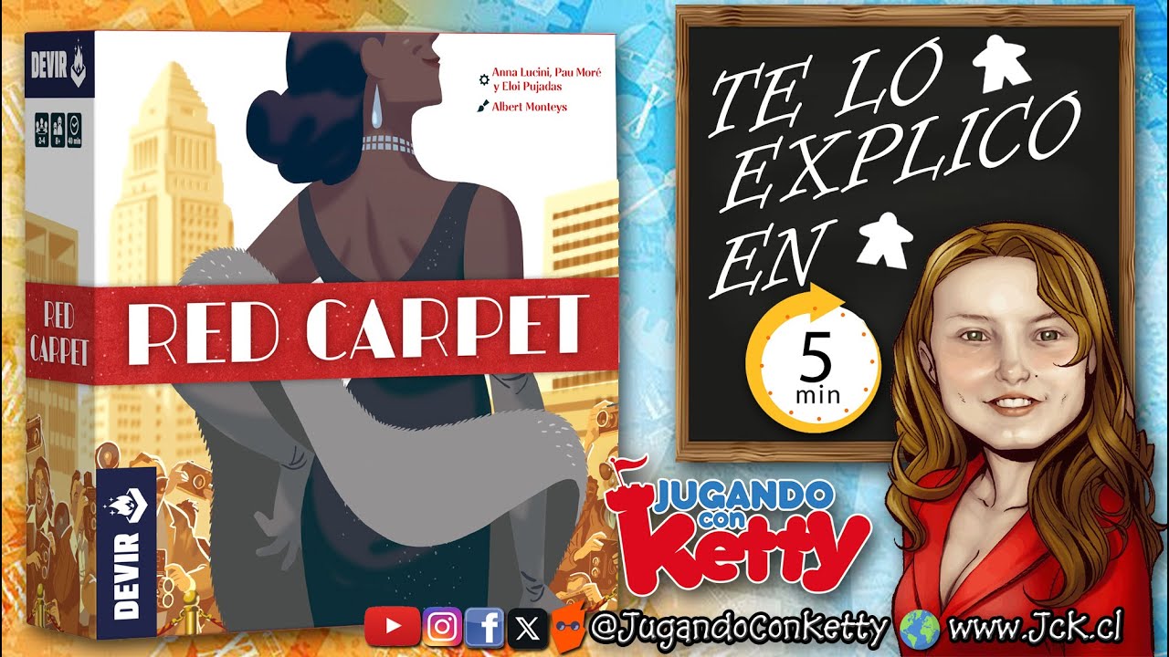 Cómo jugar Red Carpet en 5 minutos [Juego de Mesa / JcK / Devir]