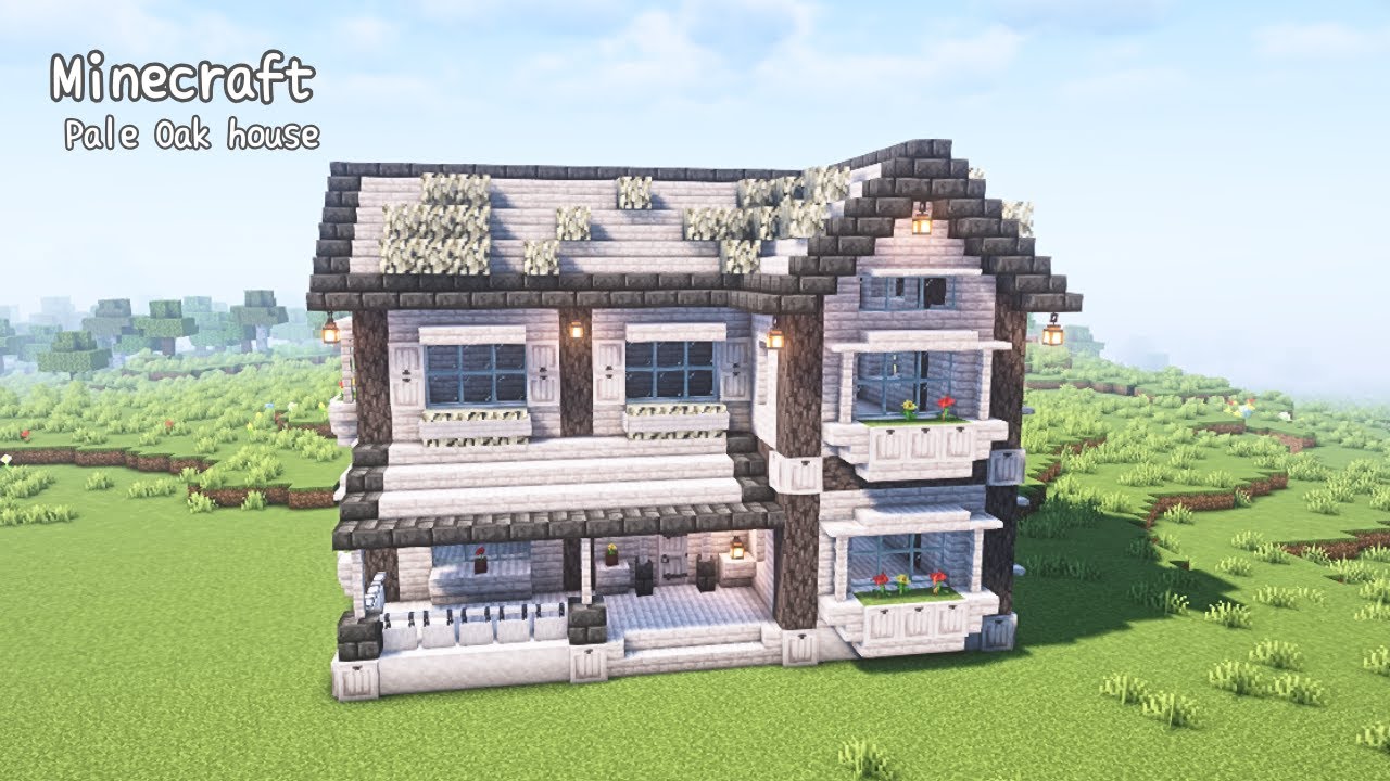 【マインクラフト】ペールオークの家の作り方【マイクラ建築】【Minecraft】 - YouTube