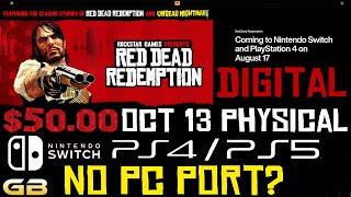 Red Dead Redemption is coming to PS4 and Nintendo Switch - Video Games on  Sports Illustrated