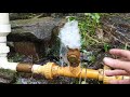 Simple DIY Hydraulic Ram Pump on small creek