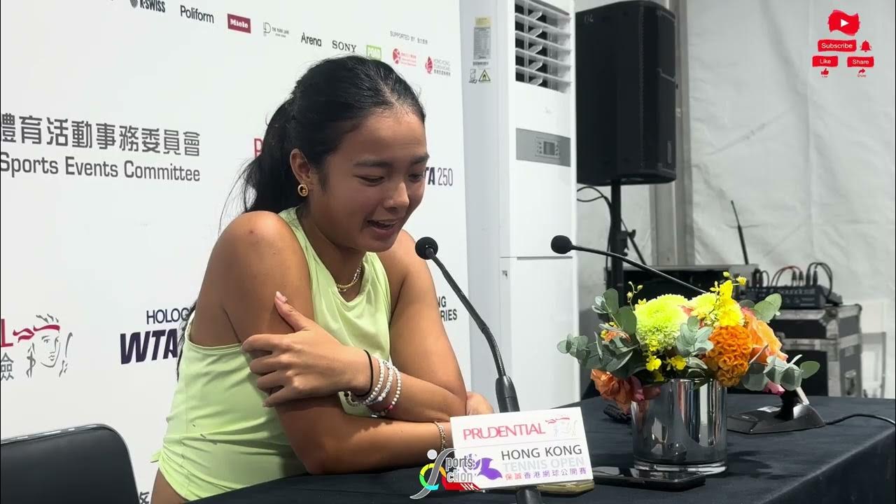 Alexandra Eala / Post match press conference / Hong Kong Tennis Open 2025 / 30Oct / #wta #eala - YouTube