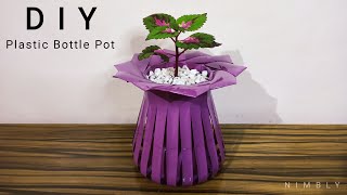 DIY PLASTIC BOTTLE POT CREATIVE DESIGN