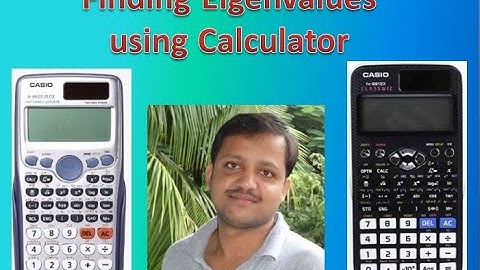 Finding Eigenvalues using fx-991ES Plus/fx-991EX calculator #Eigenvalue #fx-991ESplus #fx-991EX