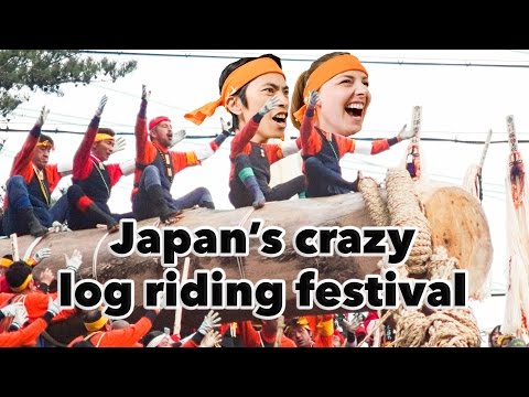 Japan's Craziest Festival (Onbashira Log Riding 御柱祭 2016)