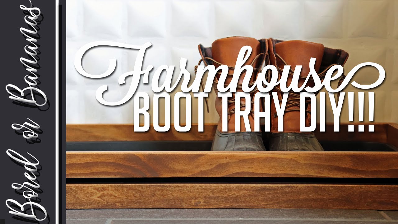 DIY Wooden Boot Tray & Shoe Organizer - Southern Revivals