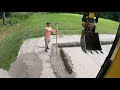 Digging footings for a garage