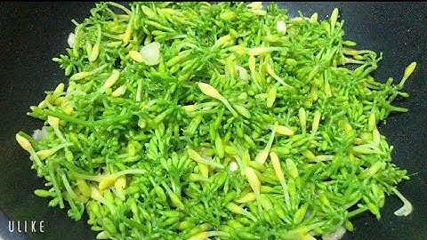 Hoa đu đủ đực xào tỏi thơm ngon tốt cho sức khoẻ | sống khoẻ tự nhiên