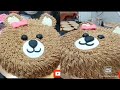 How to make teddy bear face cake