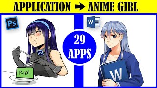 29 Gambar Anime Cewek dari Software dan Aplikasi Komputer screenshot 2