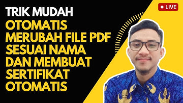 CARA MUDAH - Membuat sertifikat otomatis banyak di Canva dan merubah nama pdf sesuai nama peserta
